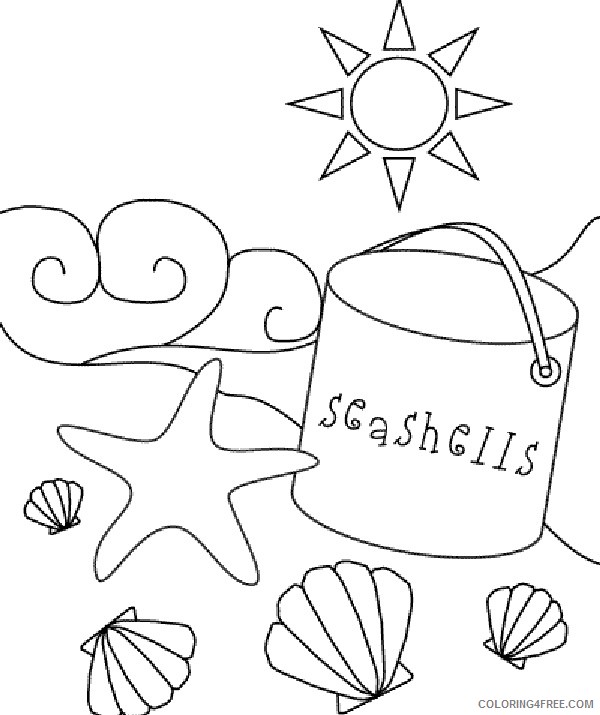 beach coloring pages preschool Coloring4free
