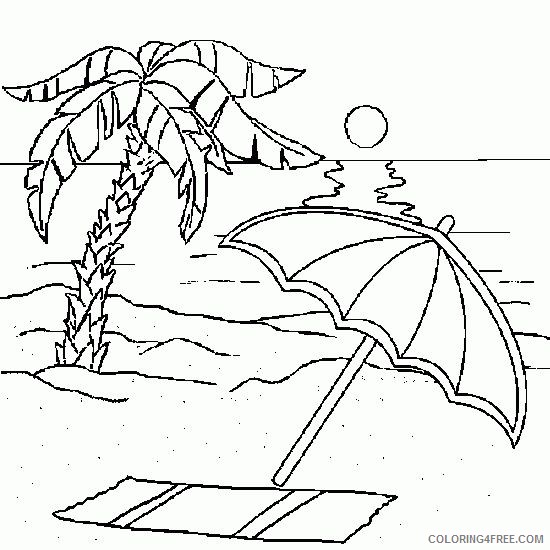 beach coloring pages sunset times Coloring4free