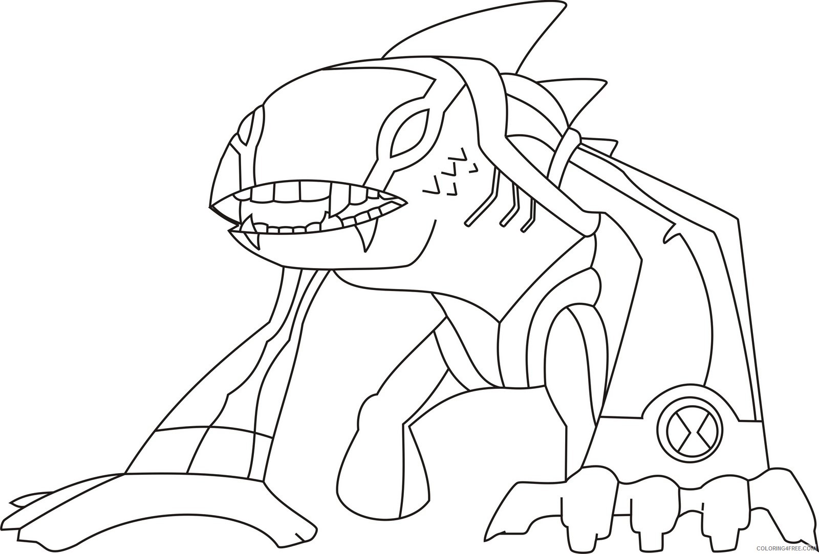 ben 10 coloring pages articguana Coloring4free