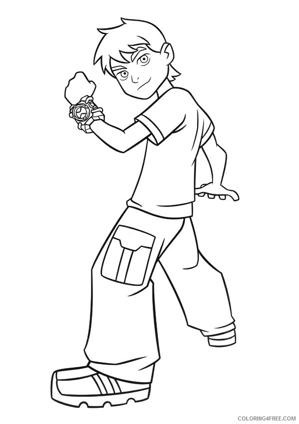 ben 10 coloring pages ben Coloring4free