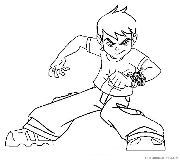 ben 10 coloring pages ben tennyson Coloring4free