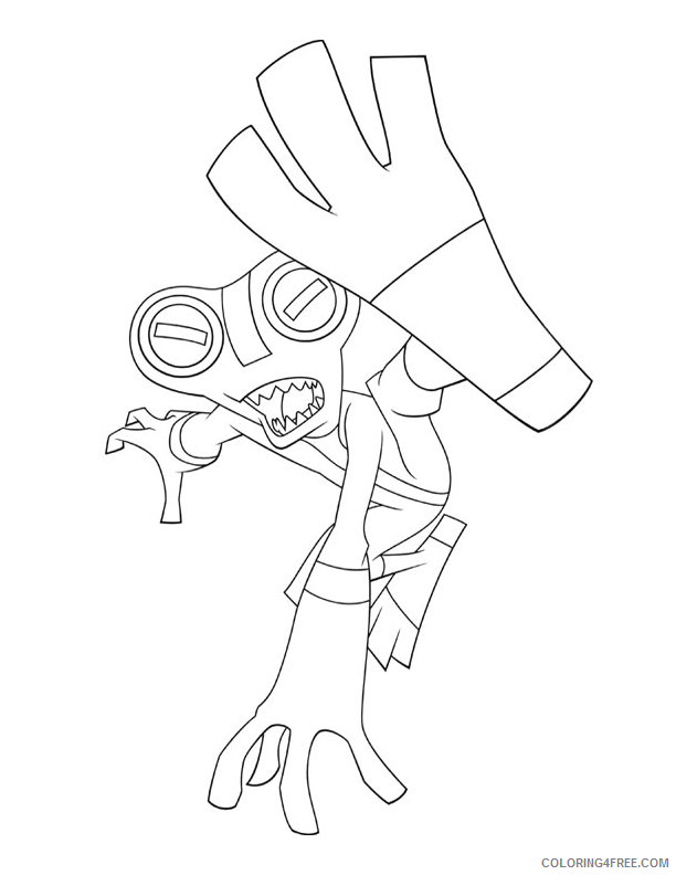 ben 10 coloring pages grey matter Coloring4free