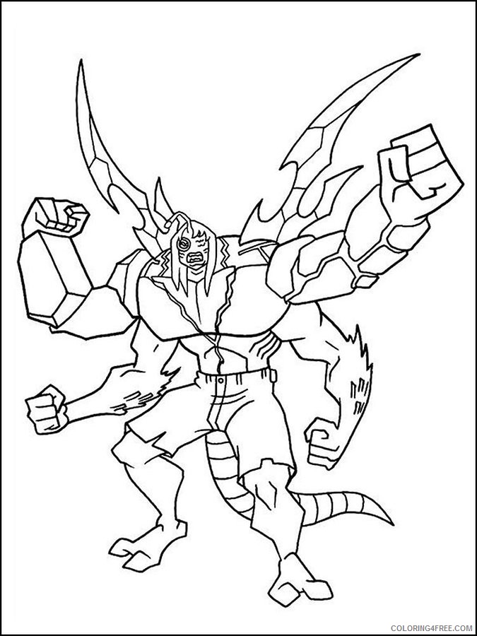ben 10 coloring pages kevin 11 Coloring4free