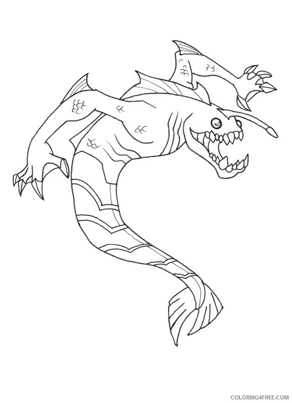 ben 10 coloring pages ripjaws Coloring4free