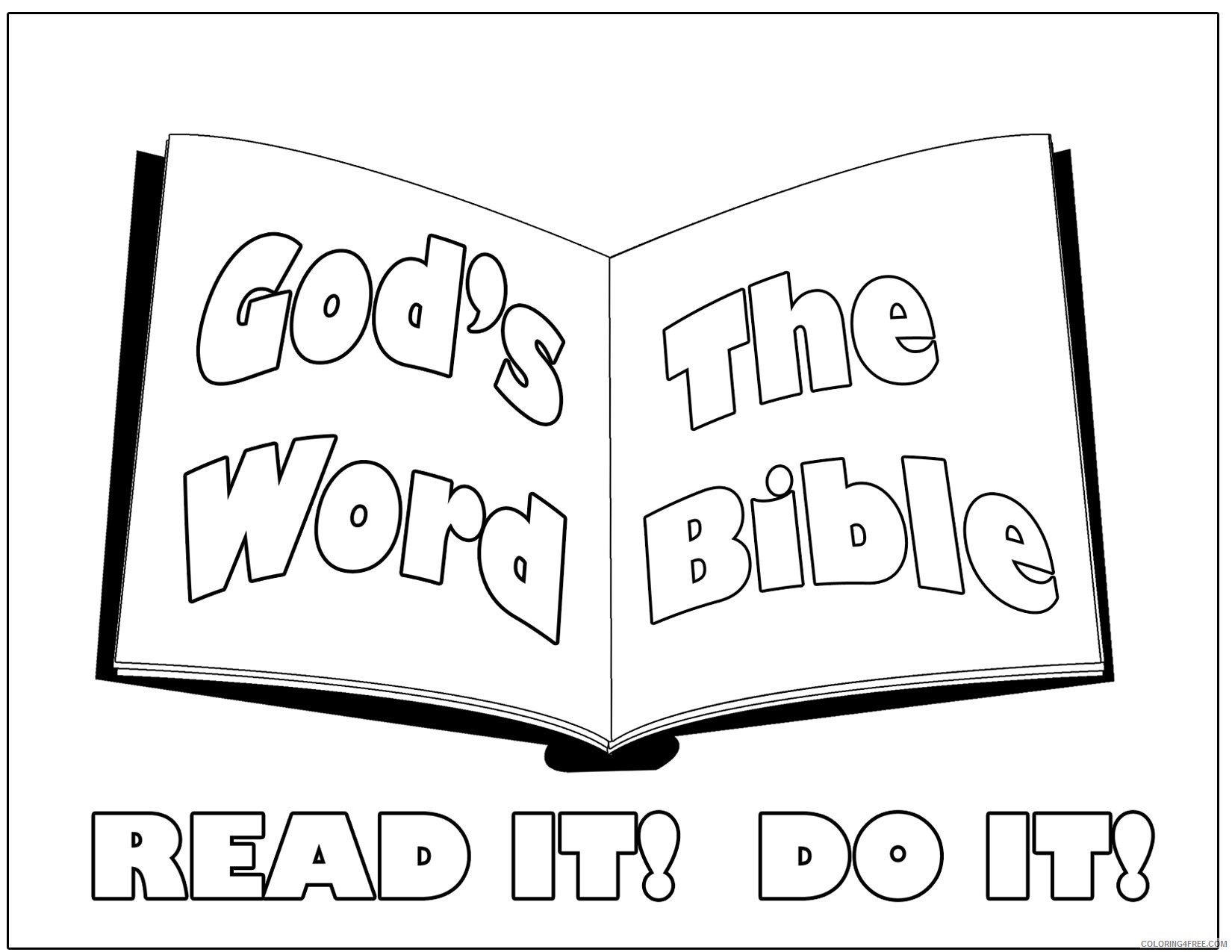 bible coloring pages for preschooler Coloring4free