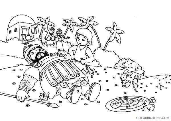 bible david and goliath coloring pages Coloring4free