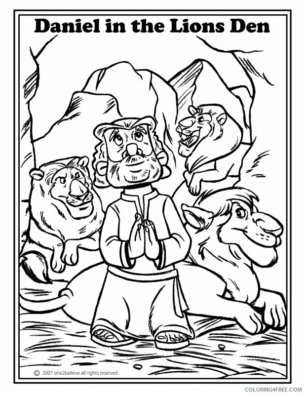 bible story coloring pages daniel Coloring4free