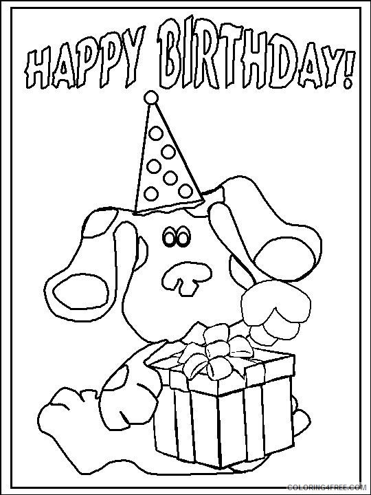 blues clues coloring pages happy birthday Coloring4free