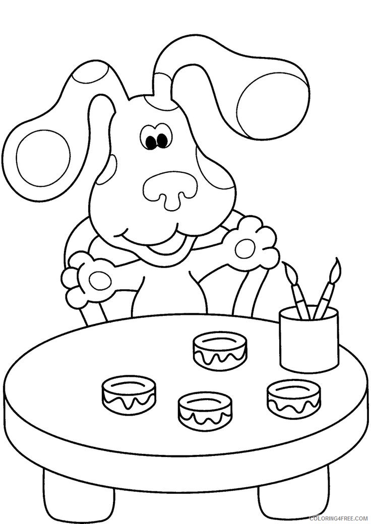blues clues coloring pages painting Coloring4free
