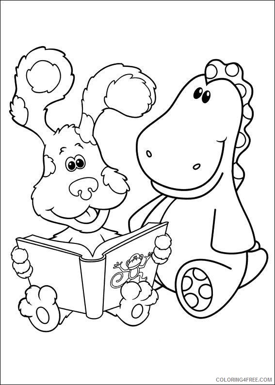 blues clues coloring pages storytelling Coloring4free