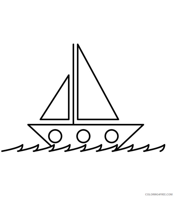 boat coloring pages for toddler Coloring4free