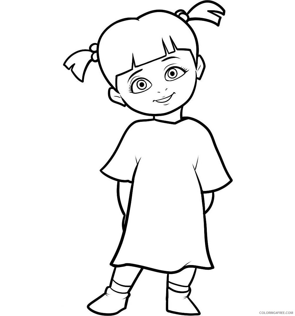 boo monsters inc coloring pages Coloring4free
