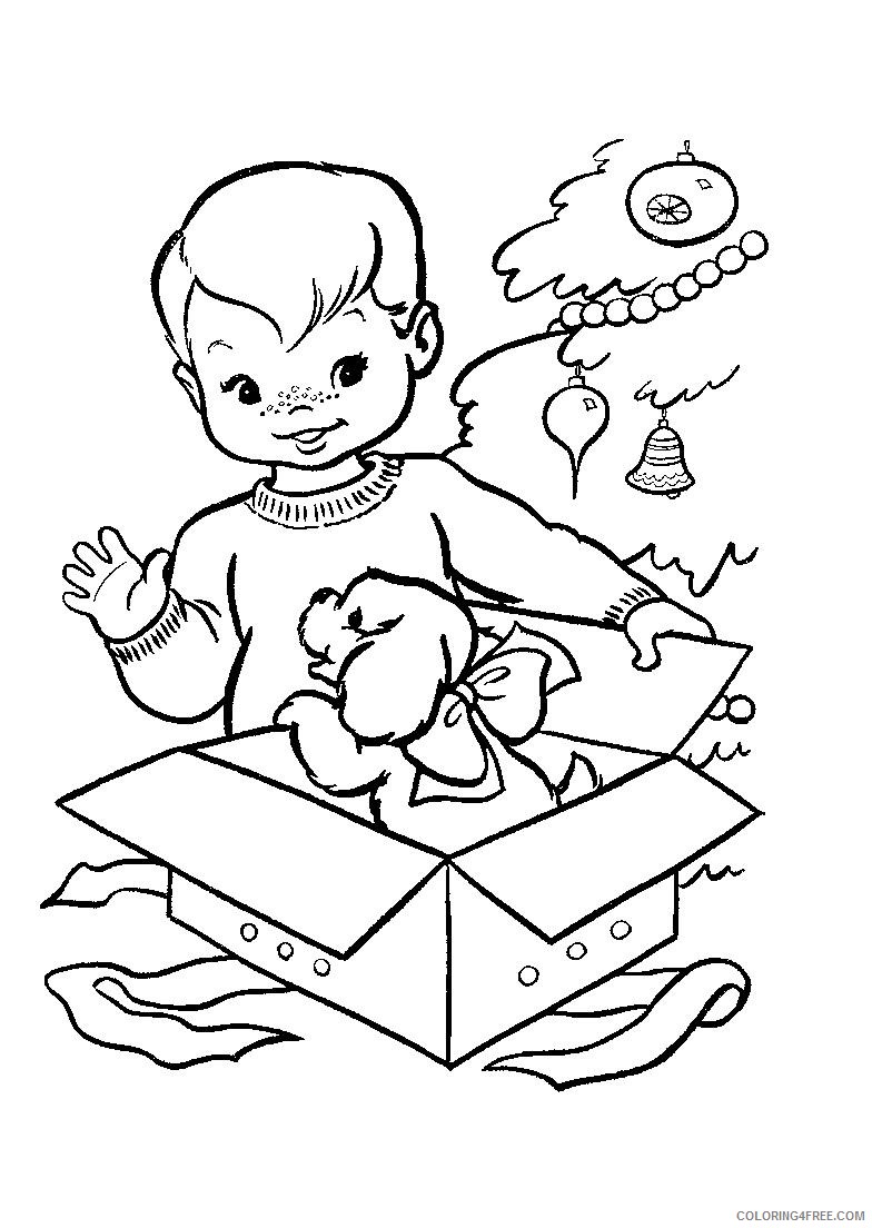 boy coloring pages with puppy Coloring4free