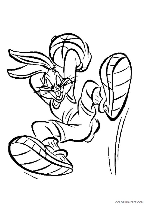 bugs bunny basketball coloring pages Coloring4free