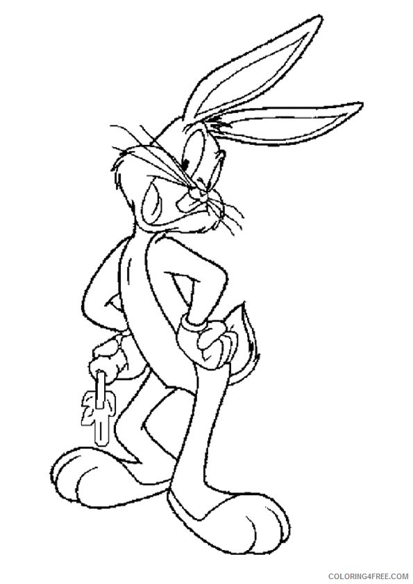 bugs bunny coloring pages with carrot Coloring4free
