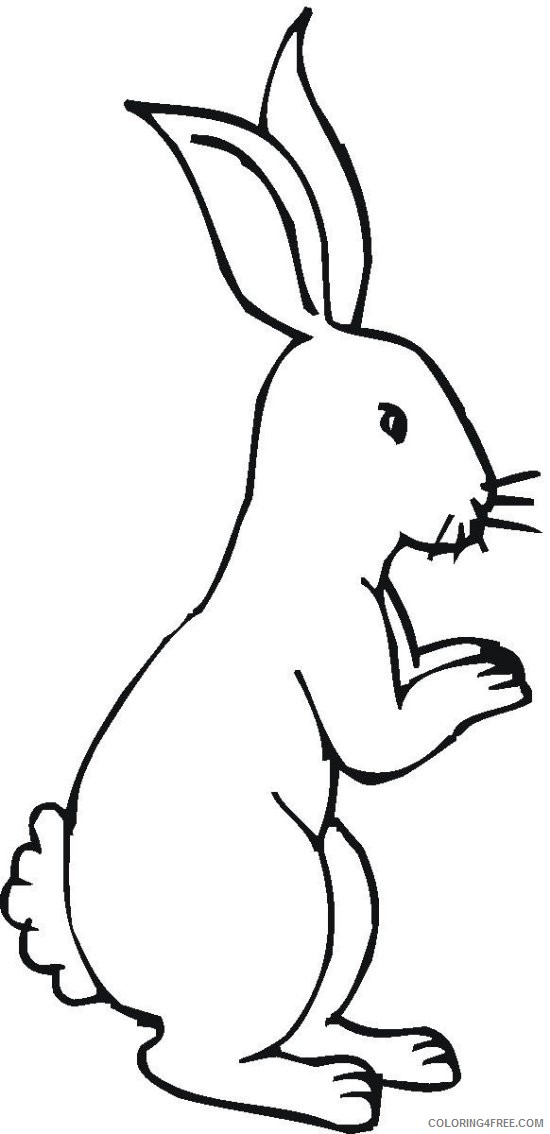 bunny coloring pages for kids Coloring4free