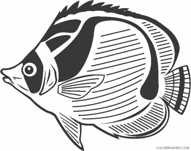 butterfly fish coloring pages Coloring4free