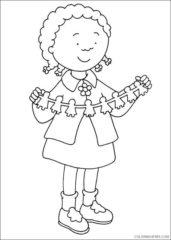 caillou coloring pages clementine Coloring4free