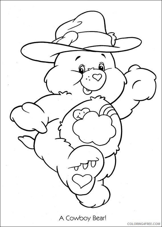 care bears coloring pages cowboy bear Coloring4free