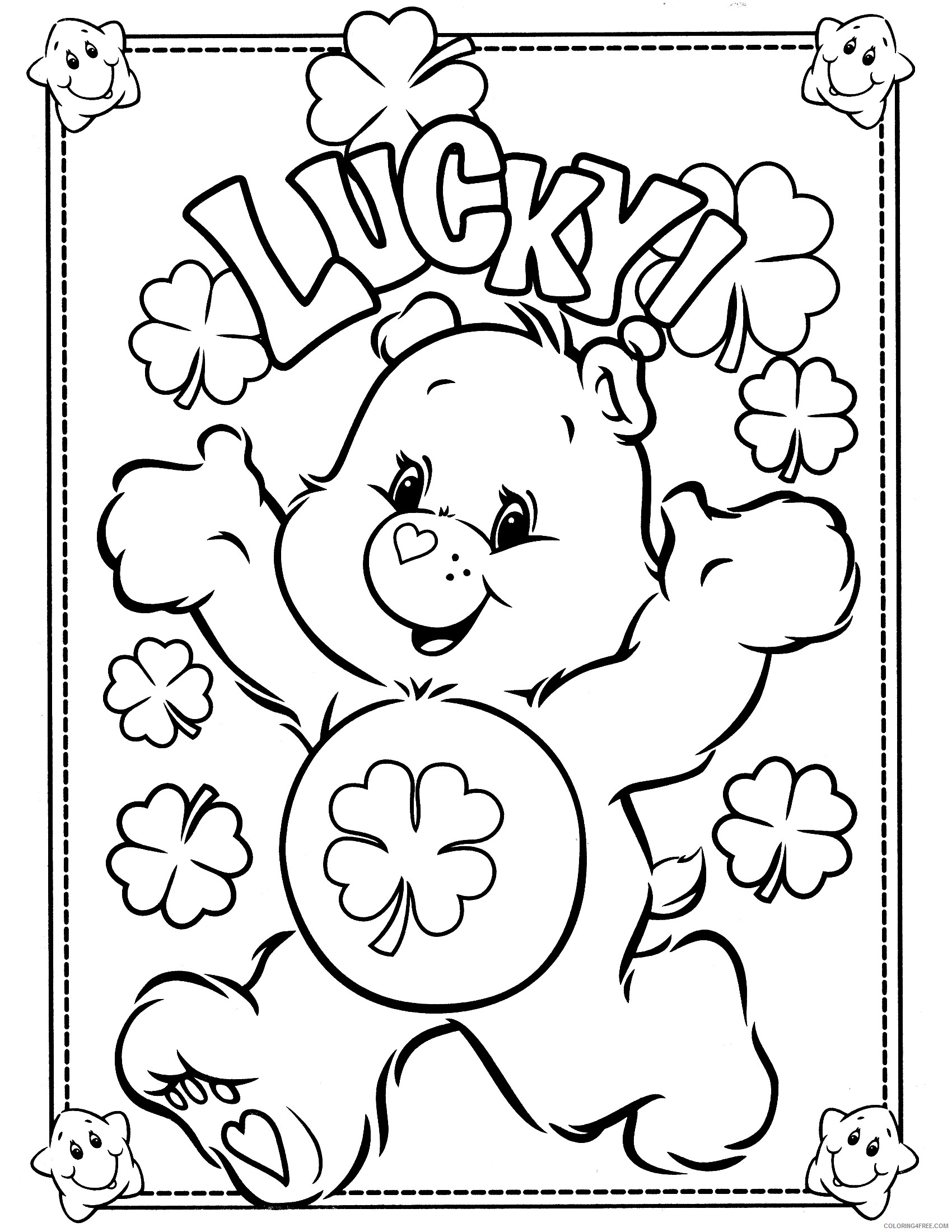 care bears coloring pages good luck Coloring4free