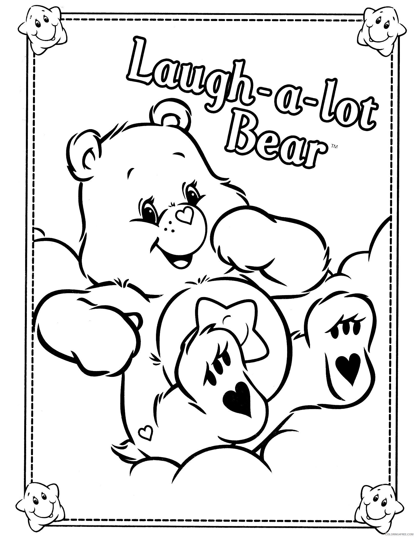care bears coloring pages laugh a lot bear Coloring4free