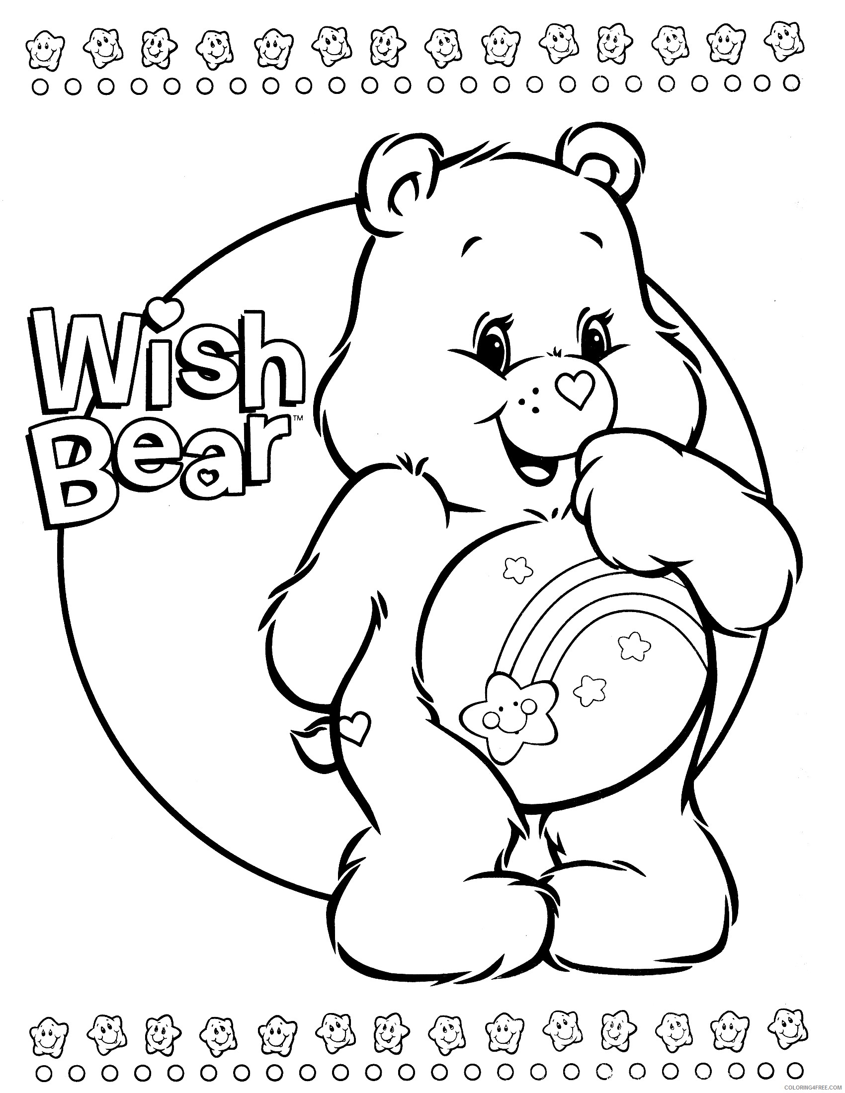 care bears coloring pages wish Coloring4free