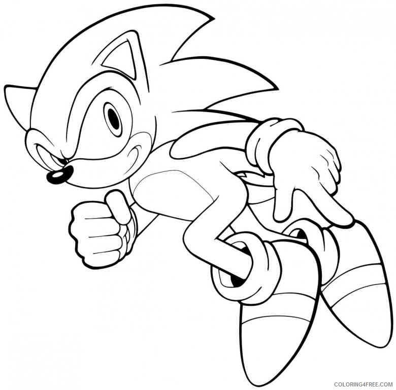 cartoon coloring pages sonic the hedgehog Coloring4free