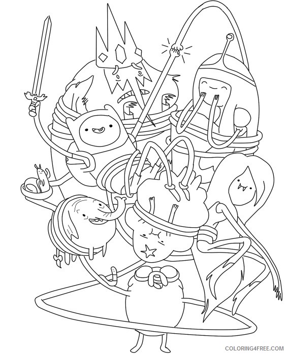 cartoon network adventure time coloring pages Coloring4free