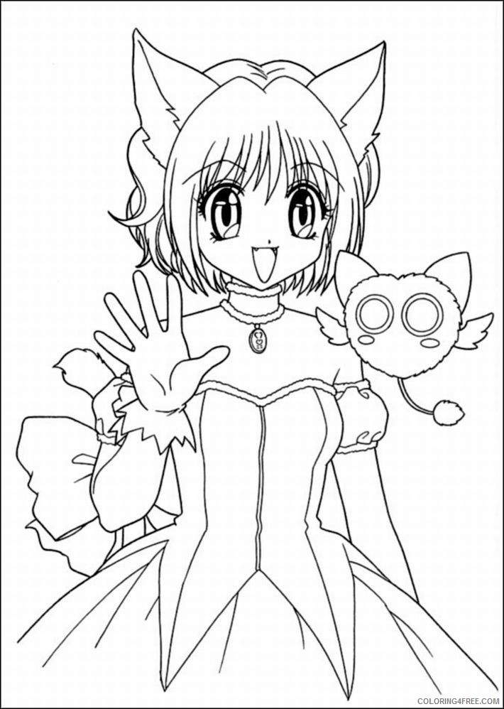 cat girl anime coloring pages Coloring4free