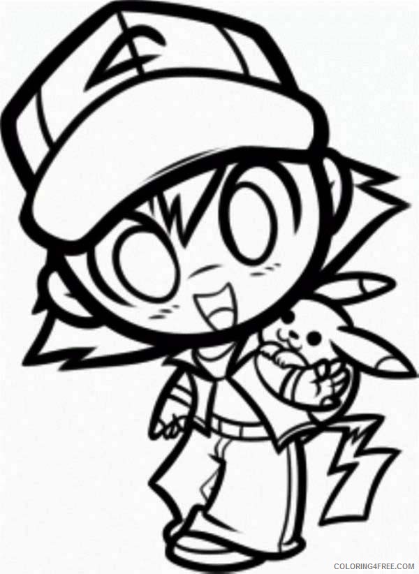 chibi coloring pages pokemon Coloring4free