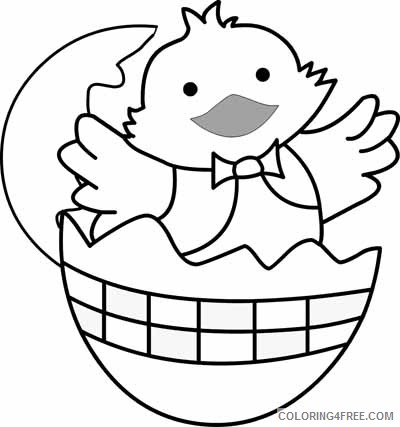 chick easter coloring pages Coloring4free