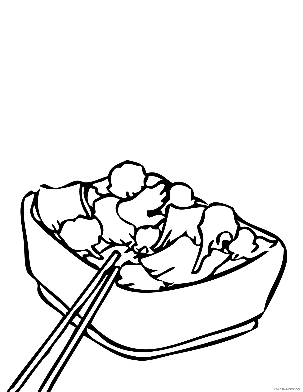 chinese food coloring pages Coloring4free