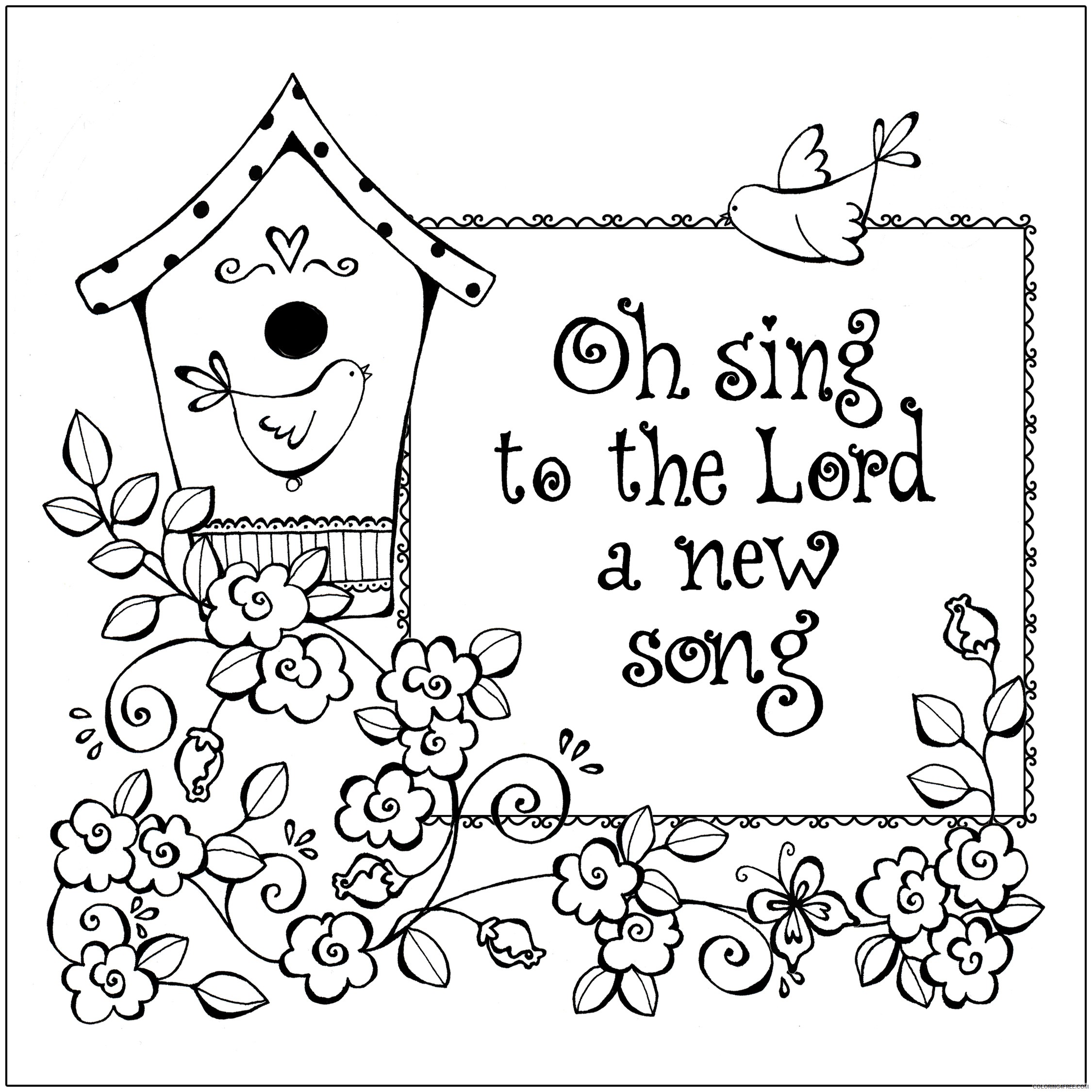 christian coloring pages bible verses Coloring4free
