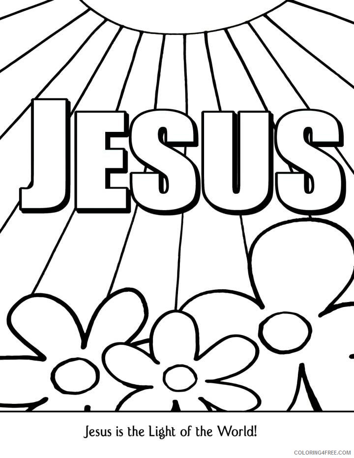 christian coloring pages jesus Coloring4free