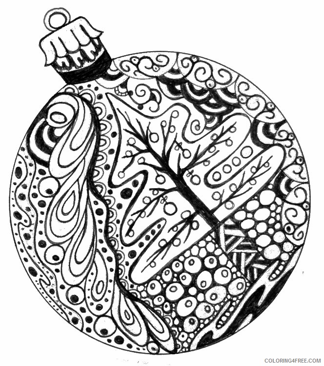 christmas adult coloring pages Coloring4free