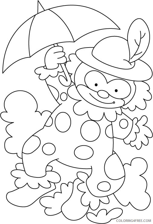 circus coloring pages clown Coloring4free