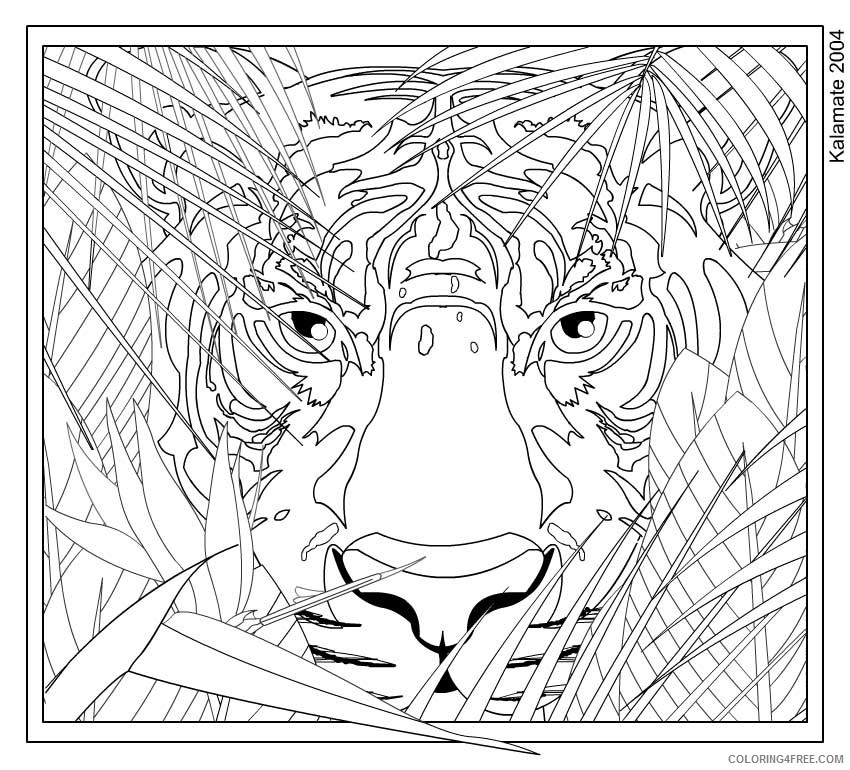 complex coloring pages of animals Coloring4free