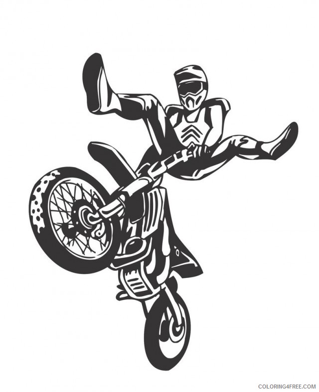 cool dirt bike coloring pages Coloring4free