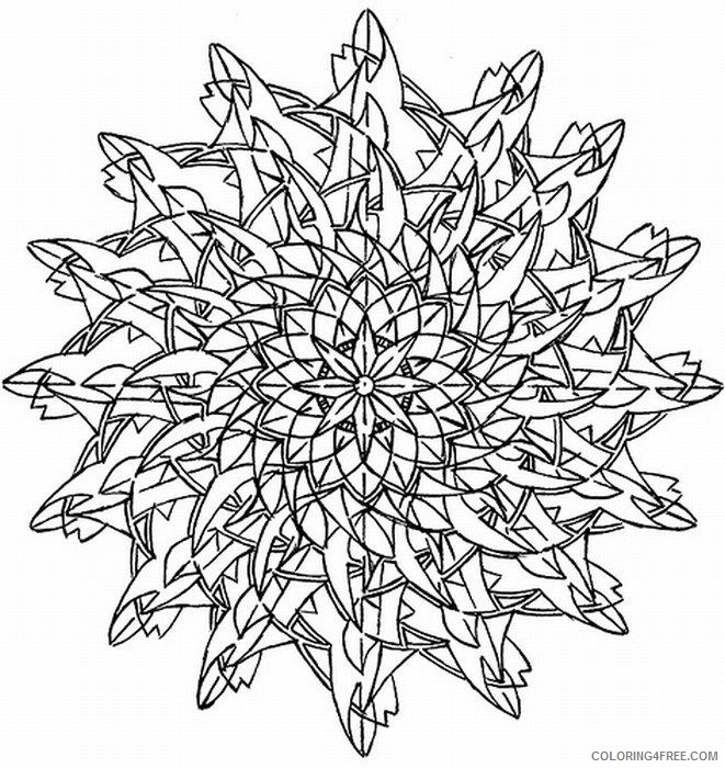 cool kaleidoscope coloring pages printable Coloring4free