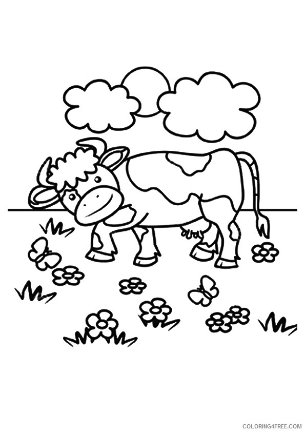 cow coloring pages for children Coloring4free