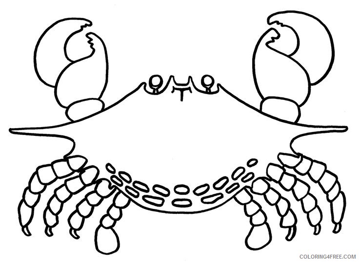 crab coloring pages printable Coloring4free