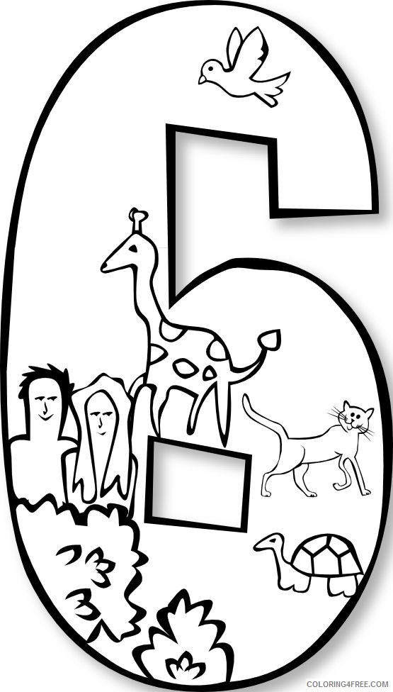 creation coloring pages day 6 Coloring4free