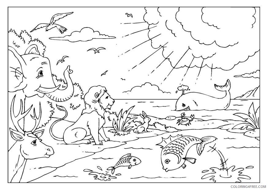 creation coloring pages printable Coloring4free