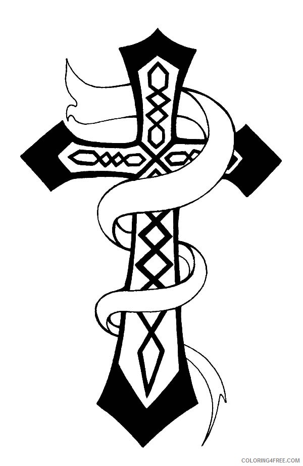 cross coloring pages free to print Coloring4free