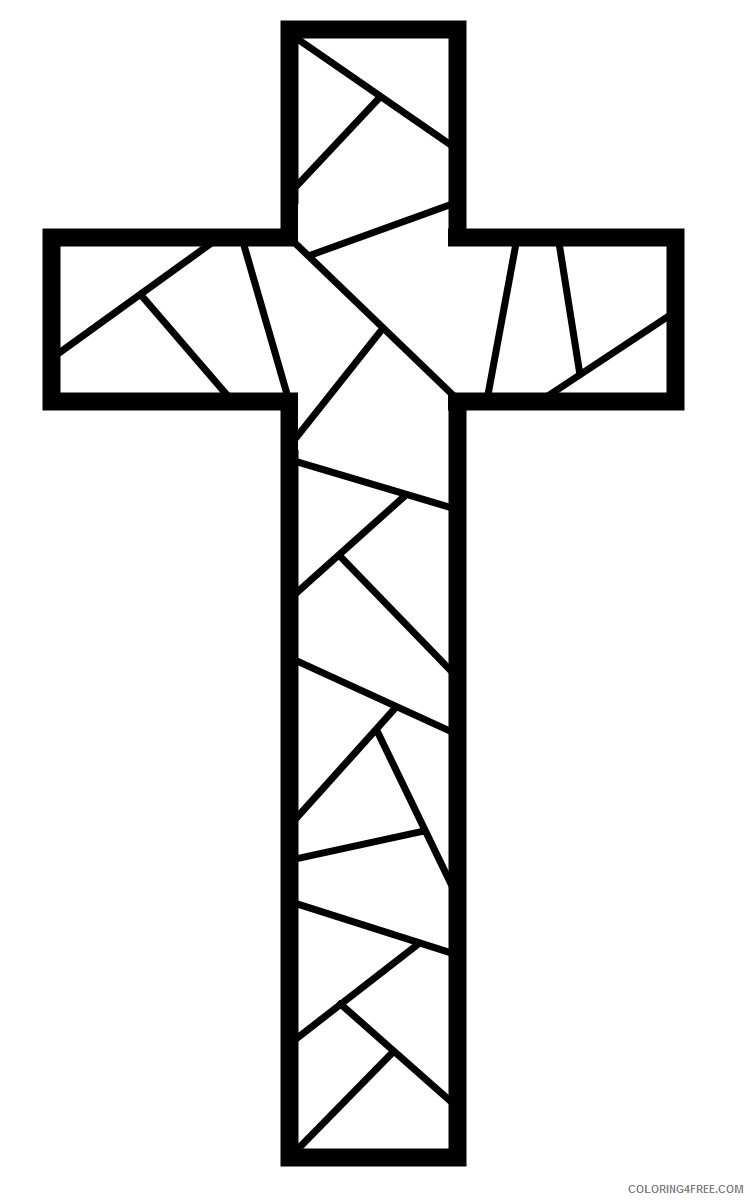 cross coloring pages to print Coloring4free