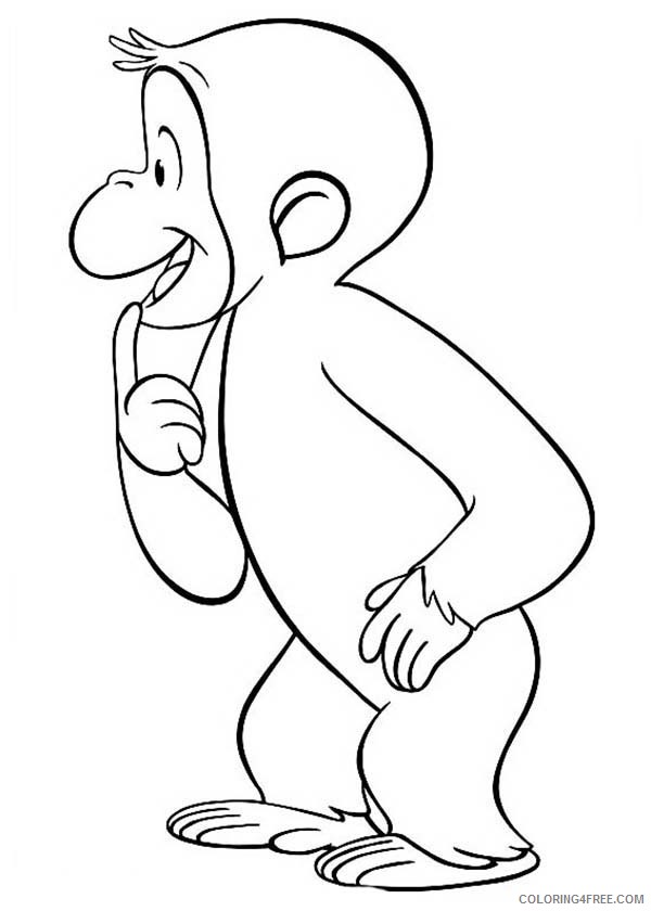 curious george coloring pages for kids Coloring4free