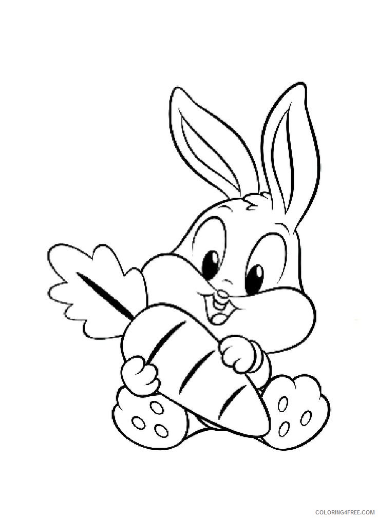 cute bugs bunny coloring pages baby Coloring4free