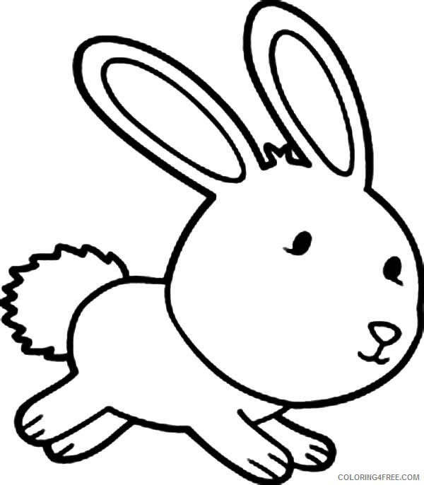 cute bunny coloring pages printable Coloring4free