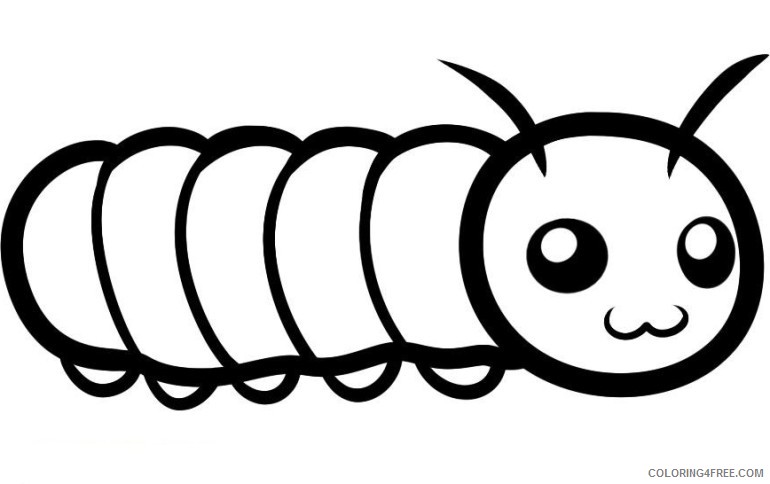 cute caterpillar coloring pages printable Coloring4free