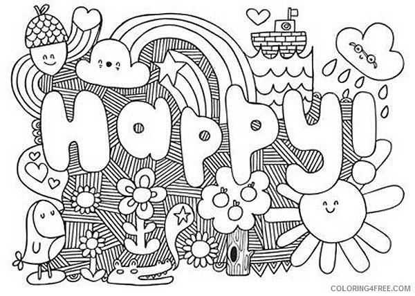 cute coloring pages for teens Coloring4free